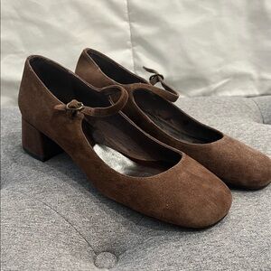 Cute suede Mary Jane’s
